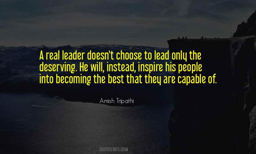 Capable Leader Quotes #507065