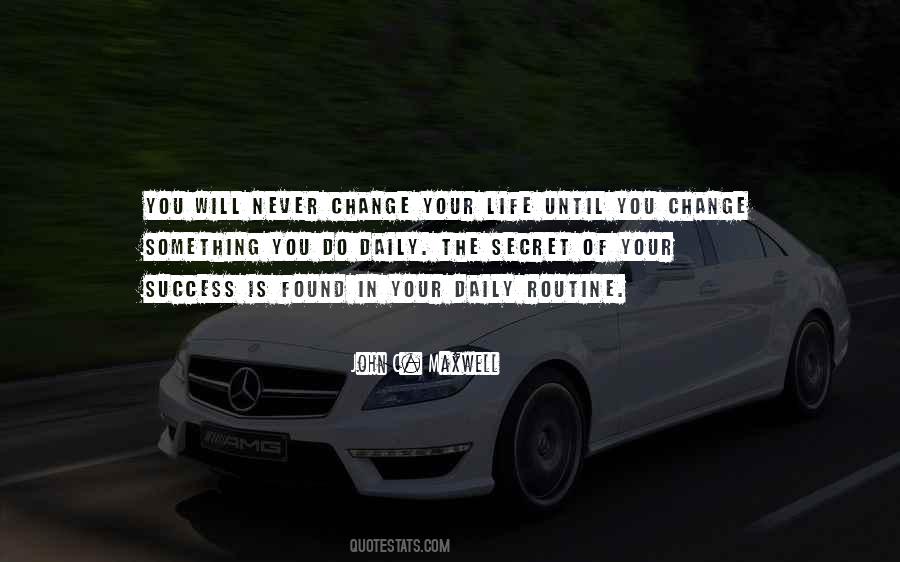 Change Routine Quotes #809552