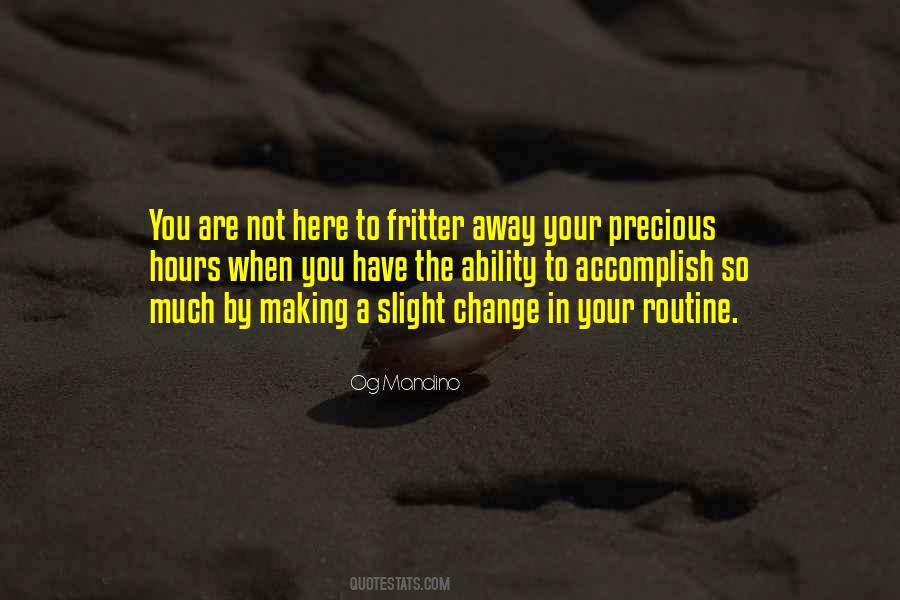 Change Routine Quotes #986243