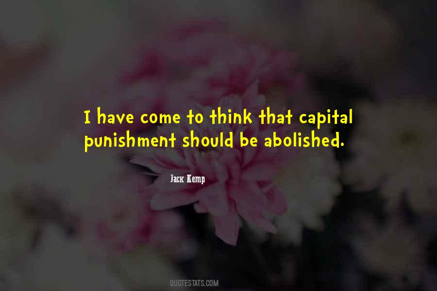 Capital Punishment Should Be Abolished Quotes #1098935