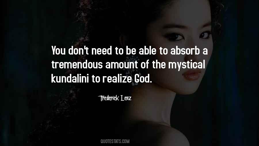 Realize God Quotes #159375