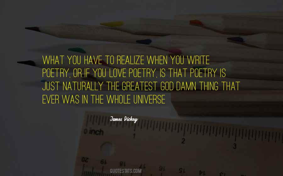 Realize God Quotes #221466
