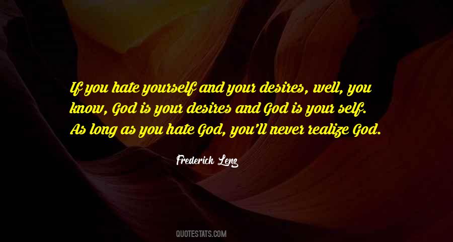 Realize God Quotes #295946