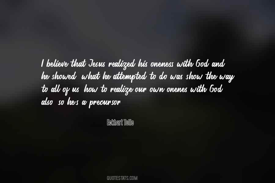 Realize God Quotes #93897