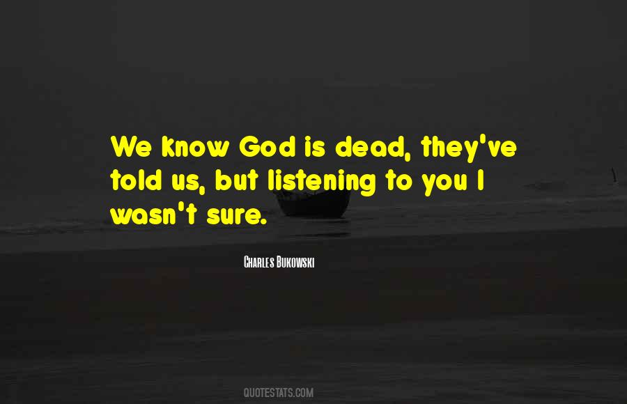 Dead God Quotes #45586