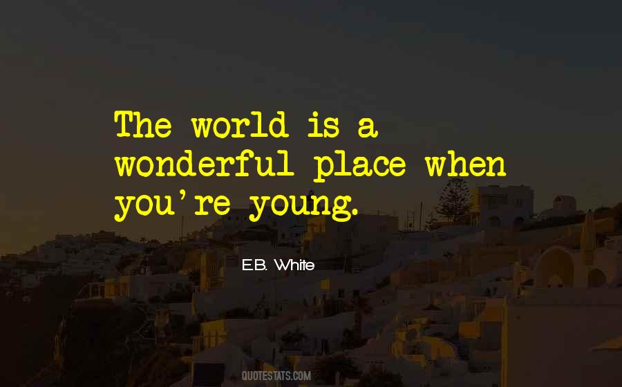 World Is A Wonderful Place Quotes #1850127