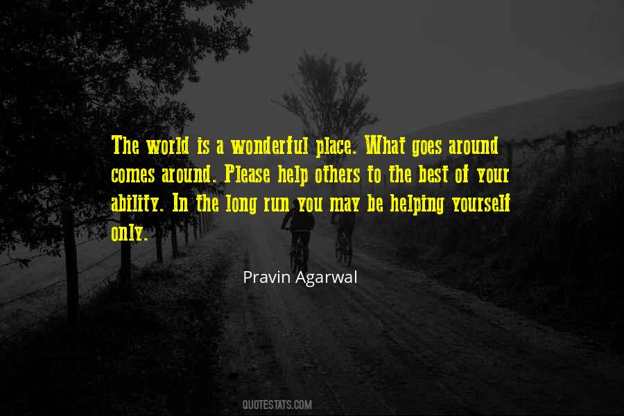 World Is A Wonderful Place Quotes #240669