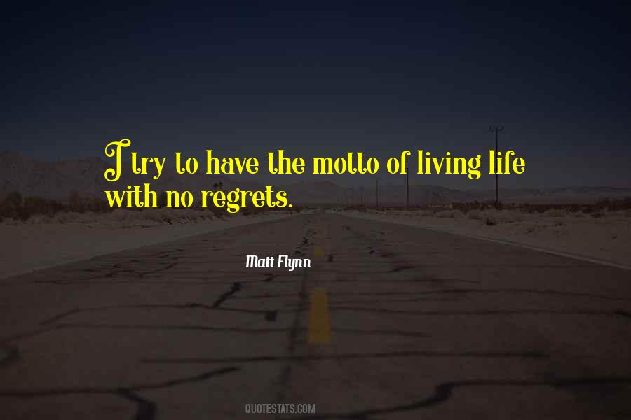 Quotes About Living With Regrets #908987