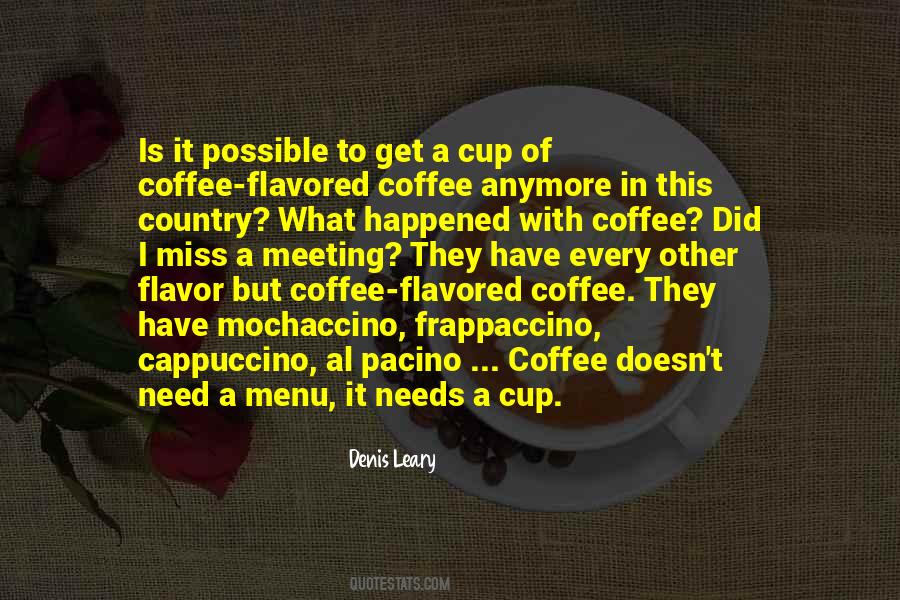 Cappuccino Coffee Quotes #1021602
