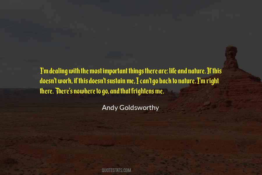 Goldsworthy Nature Quotes #281372