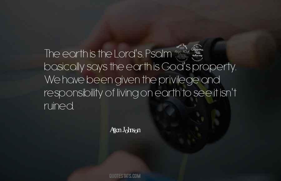 Quotes About Living On Earth #845306