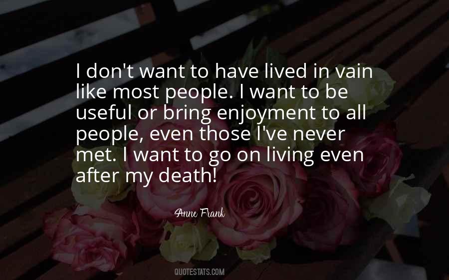 Quotes About Living On After Death #252449