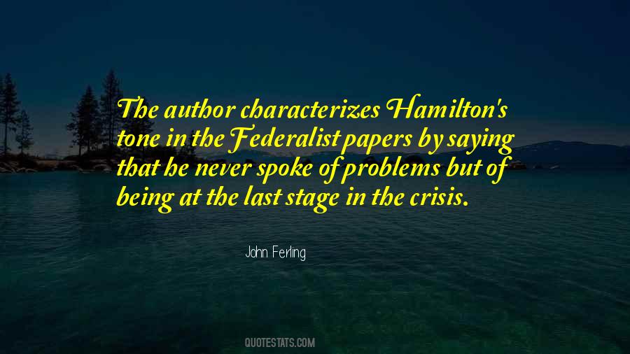 Crisis Of Leadership Quotes #752919