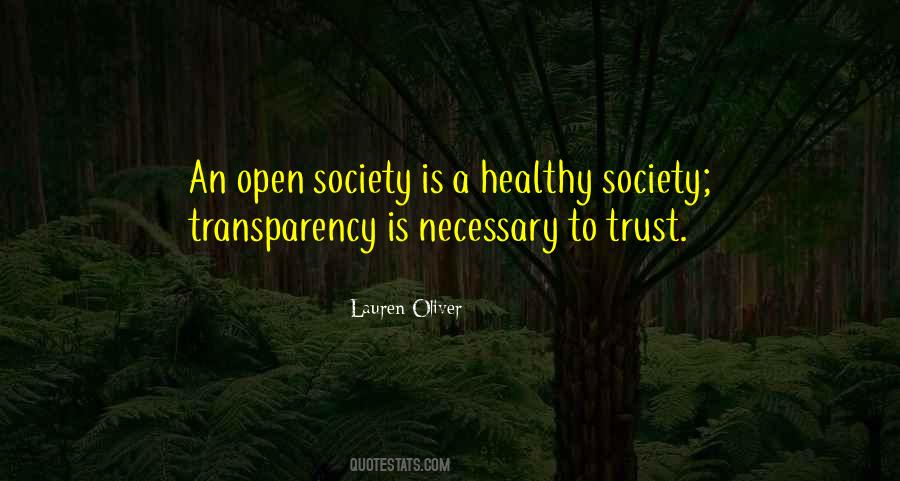 Transparency Trust Quotes #1819362