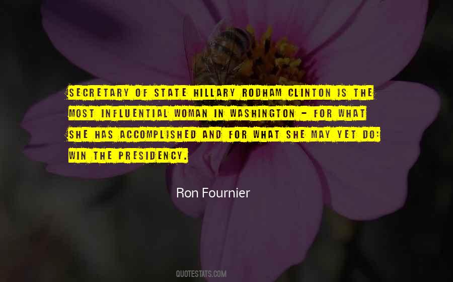 Rodham Clinton Quotes #1803844