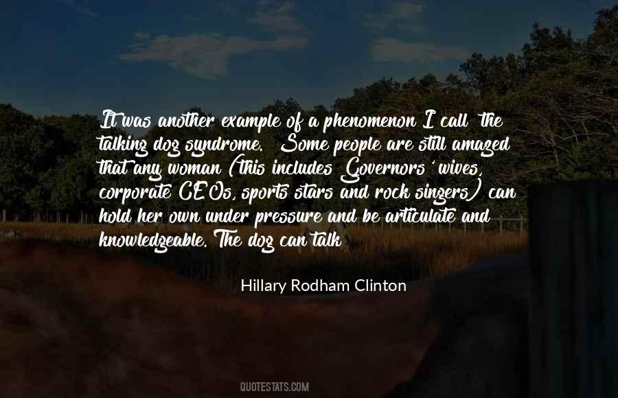 Rodham Clinton Quotes #262471