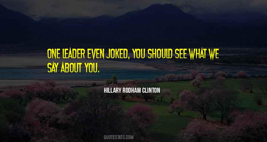 Rodham Clinton Quotes #286058