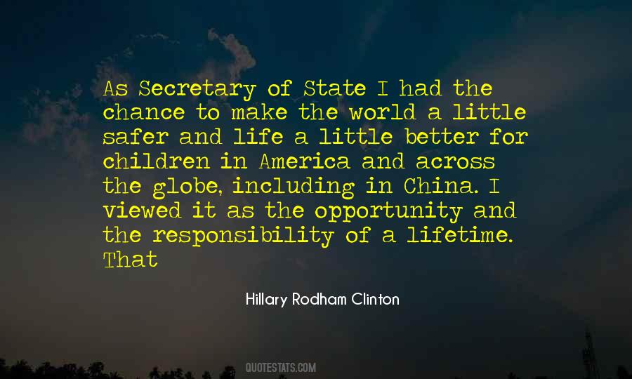 Rodham Clinton Quotes #355030