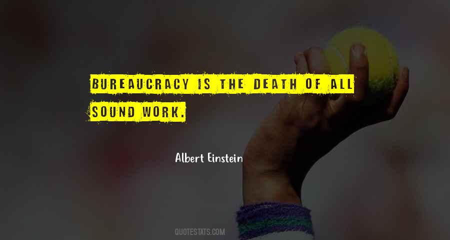 Einstein Bureaucracy Quotes #294034