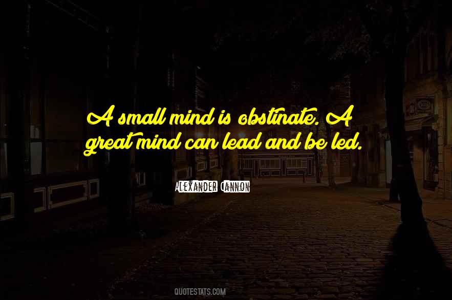 Small Mind Quotes #942420