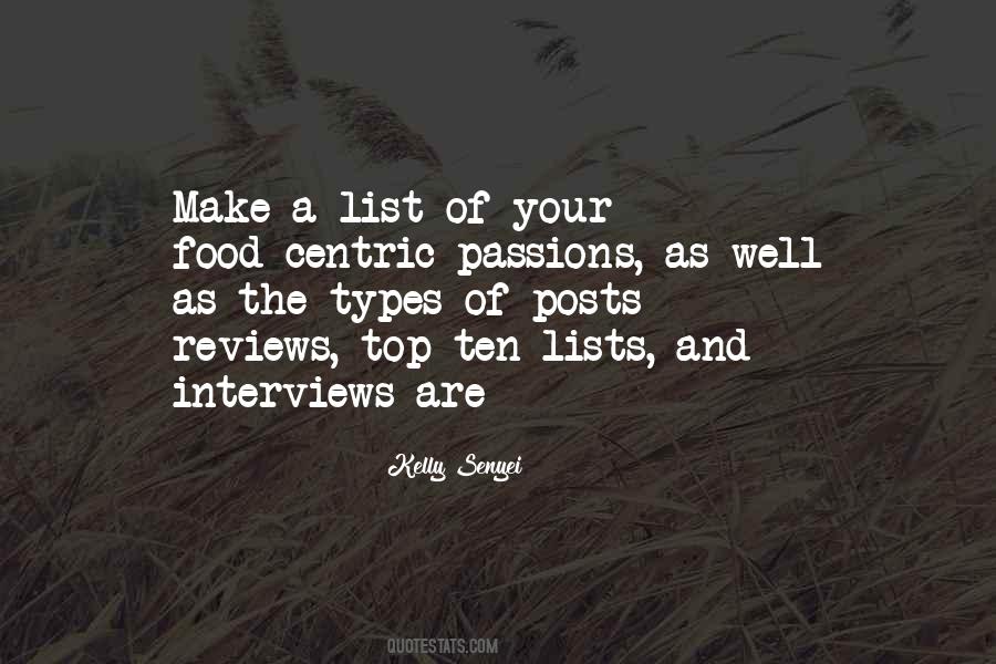 Make A List Quotes #1835482