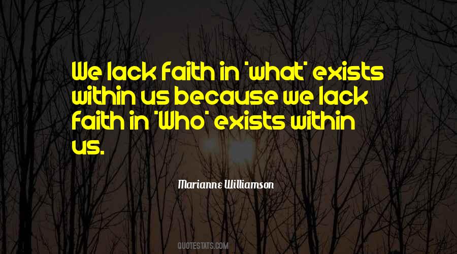 Marianne Williamson Faith Quotes #23862