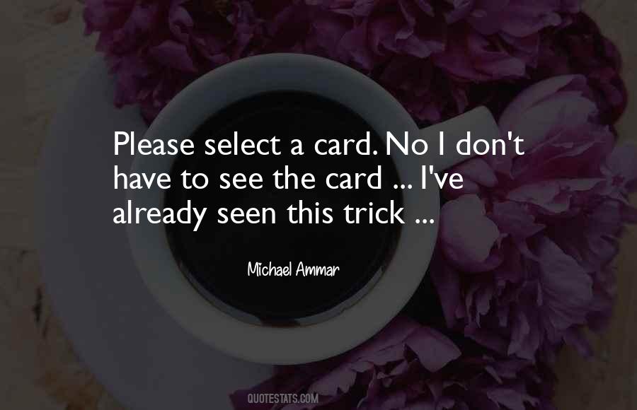 Card Trick Quotes #816716