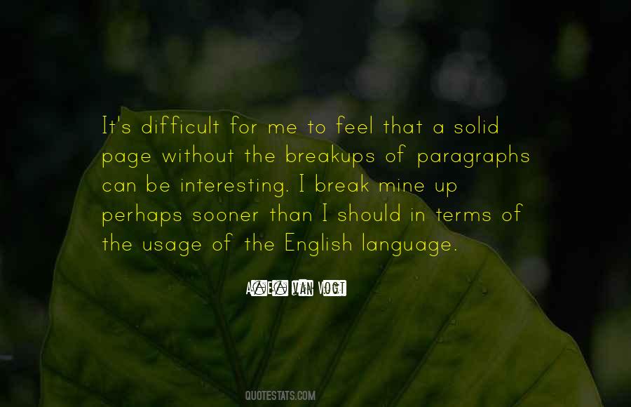 English Usage Quotes #1491695