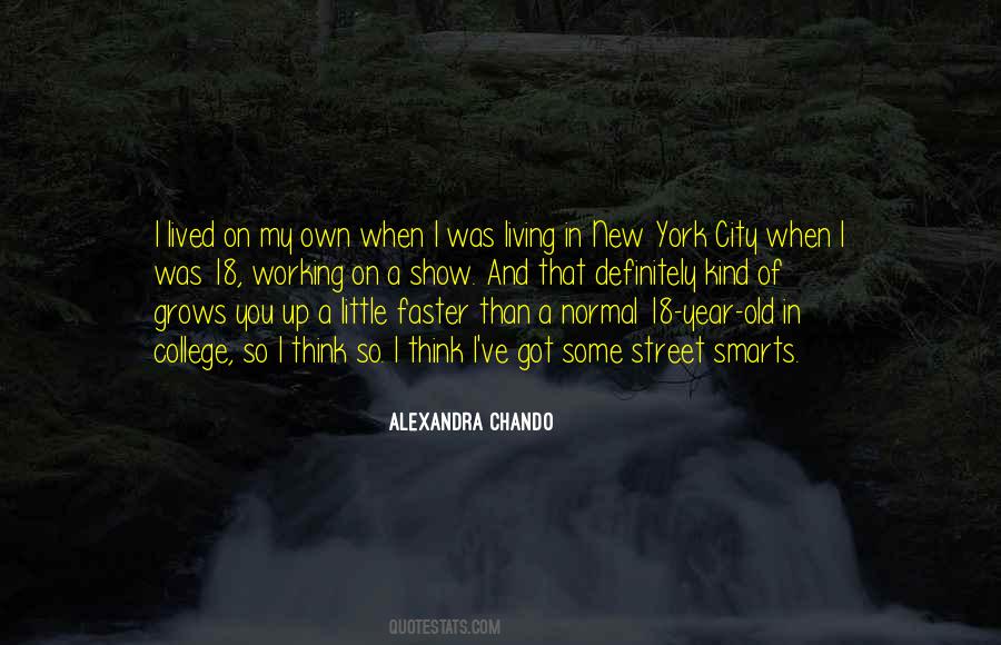 Quotes About Living In New York #1091288