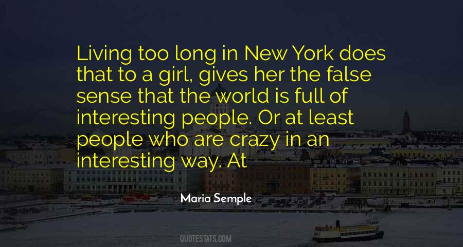 Quotes About Living In New York #25926