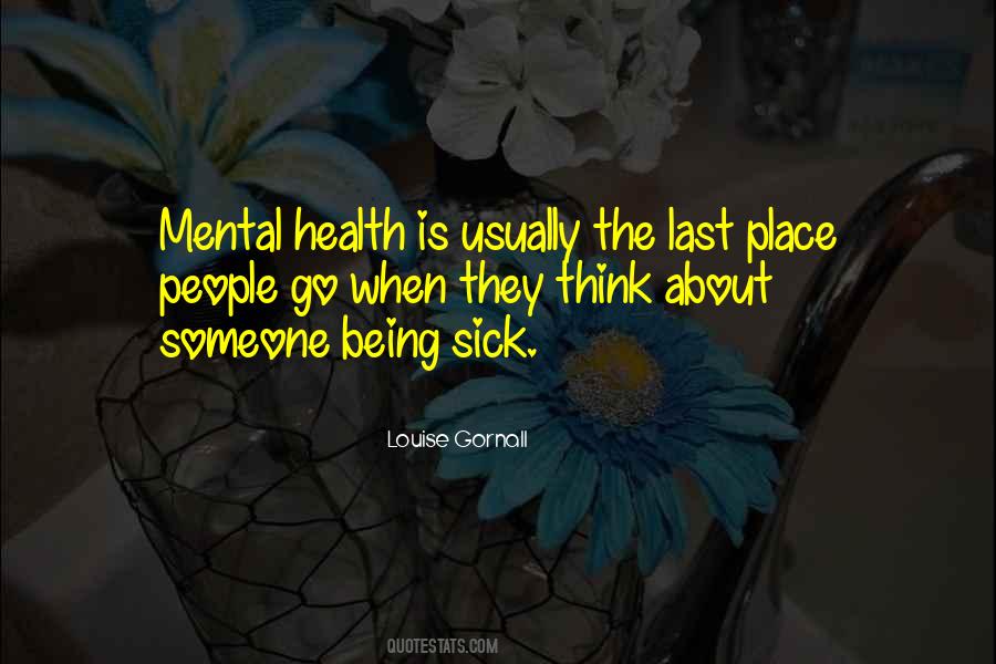 Mental Illness Health Quotes #290209