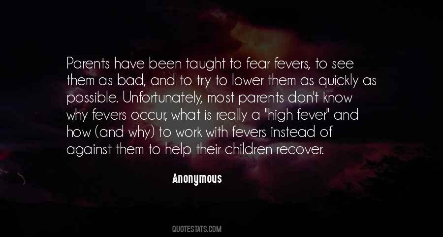Fevers In Children Quotes #851862