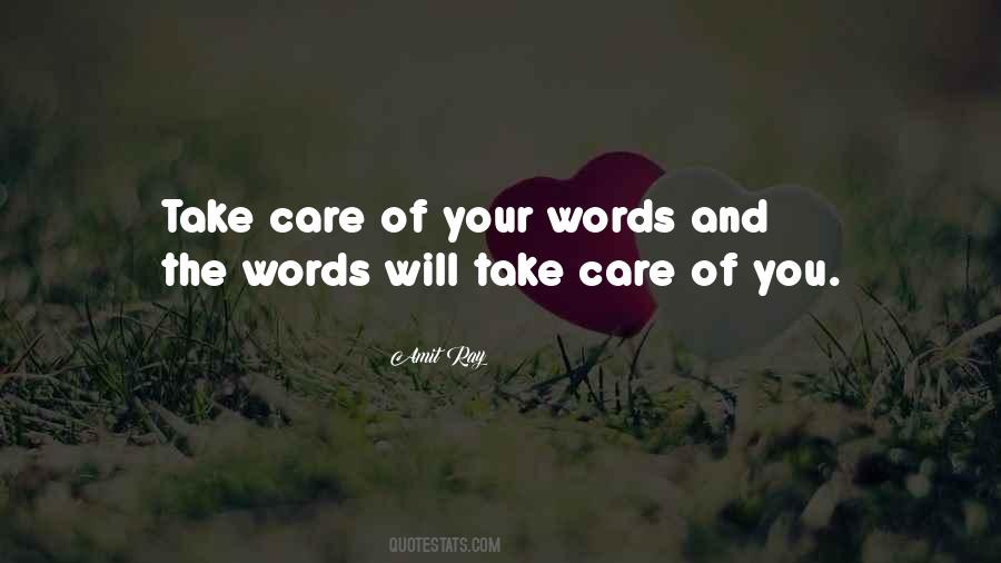 Care Of You Quotes #1080752
