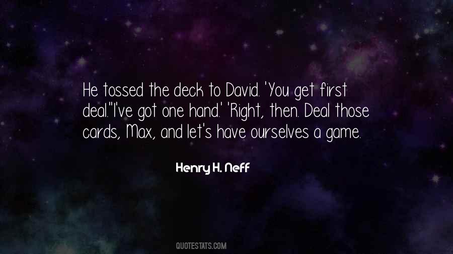 A Deck Of Cards Quotes #251686