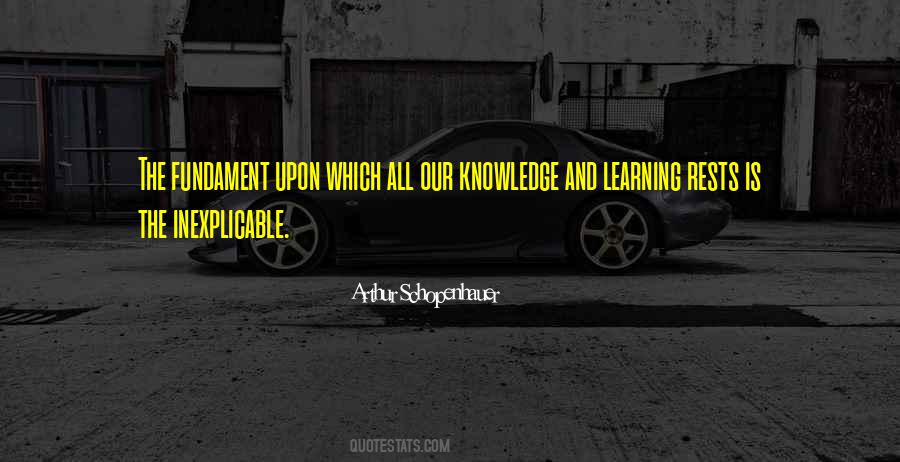 Knowledge Is Learning Something Quotes #21435