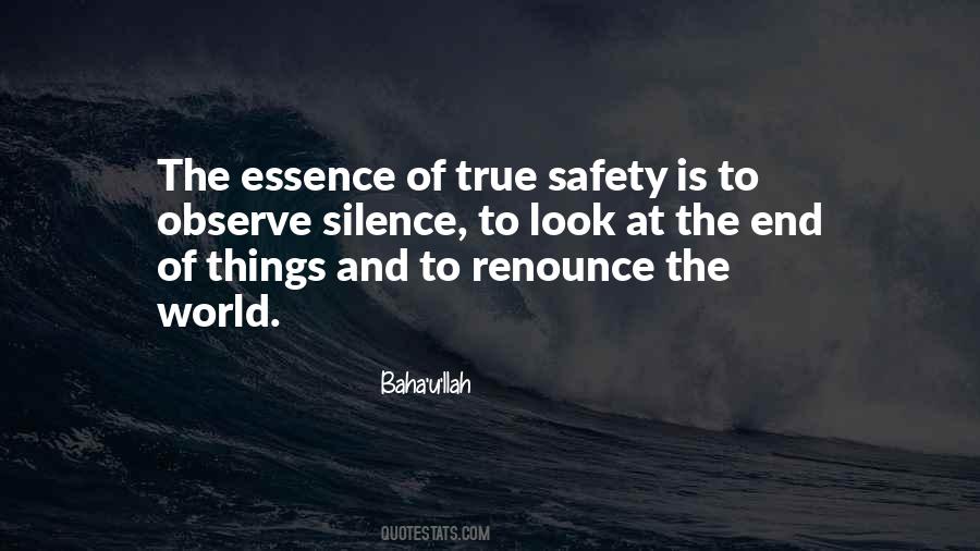 True Safety Quotes #18946