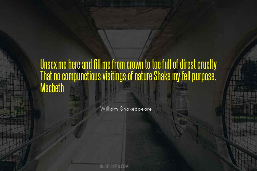Compunctious In Macbeth Quotes #183088