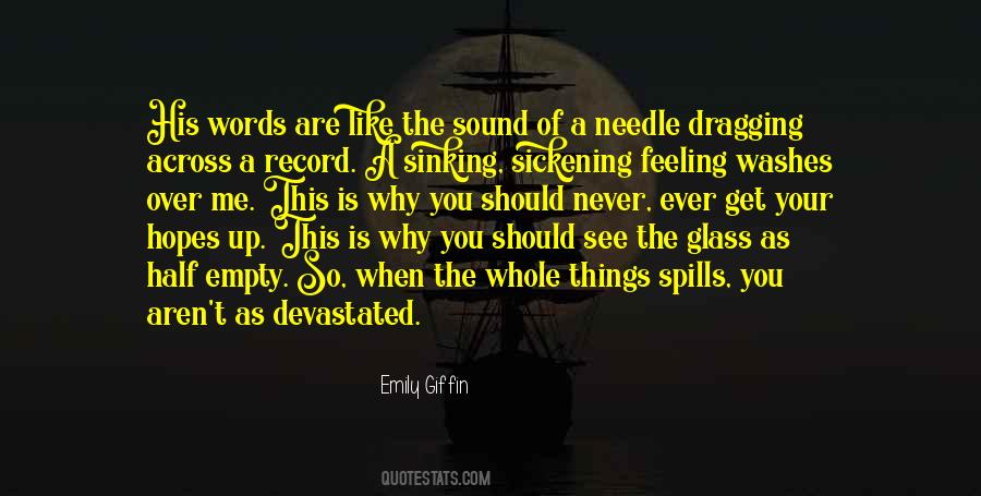 Sinking Feeling Quotes #1677205