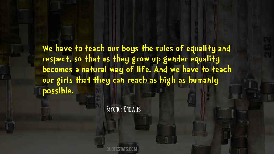 Equality And Respect Quotes #513355