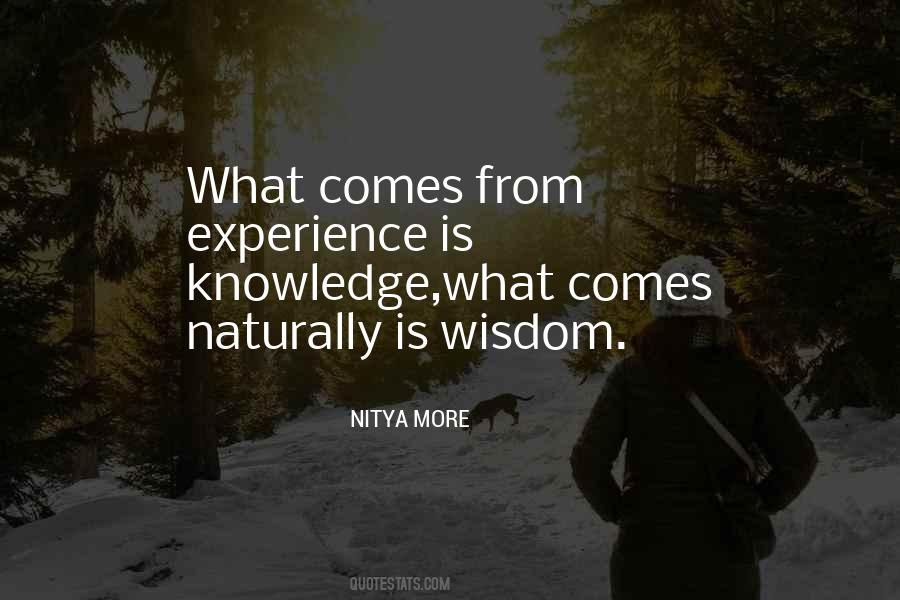 Wisdom Experience Quotes #362683