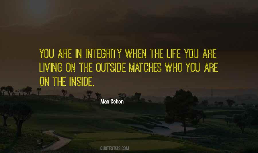 Quotes About Living A Life Of Integrity #126282