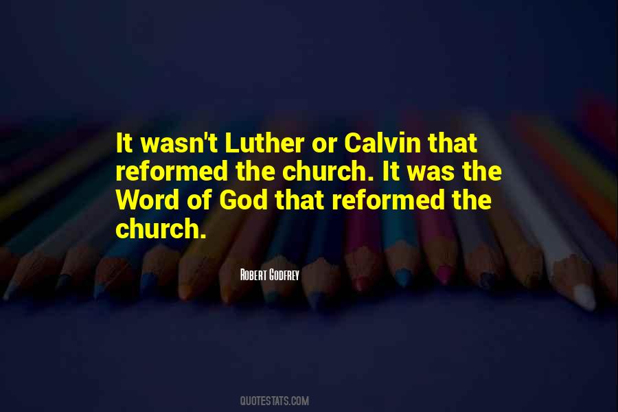 Reformed Church Quotes #1822383