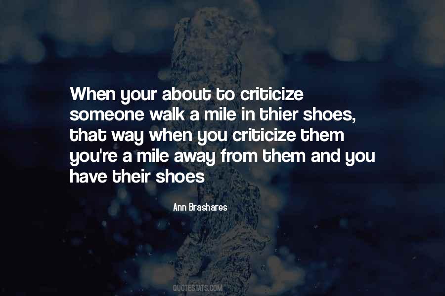 Criticize Someone Quotes #108327