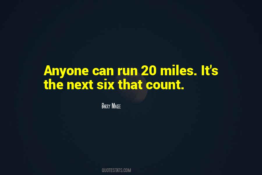 Running Miles Quotes #1714075