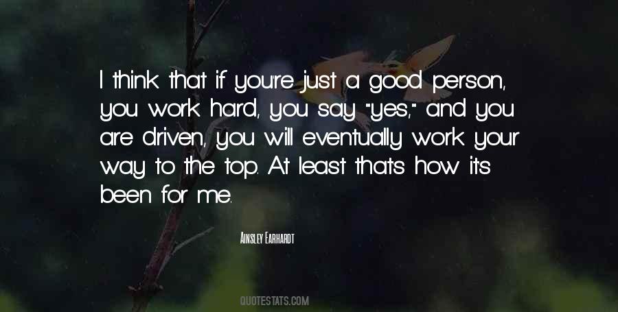 You Are A Good Person Quotes #92065