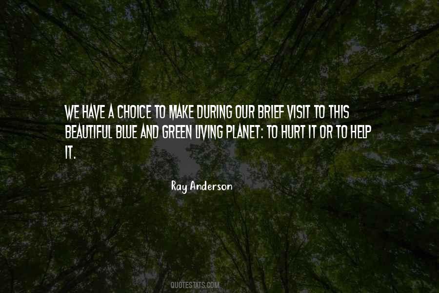 Blue And Green Quotes #153021