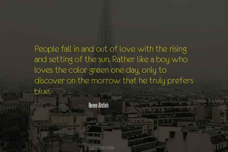 Blue And Green Quotes #290022
