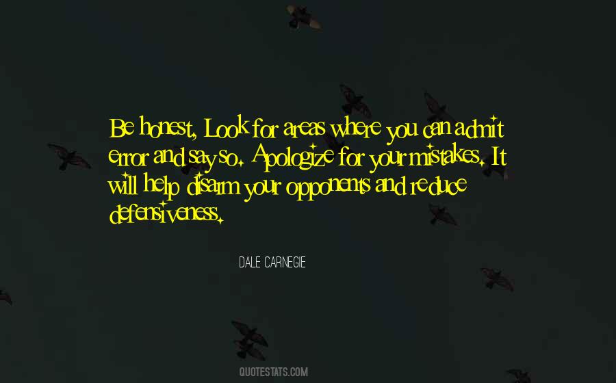 Admit To Your Mistakes Quotes #1036187
