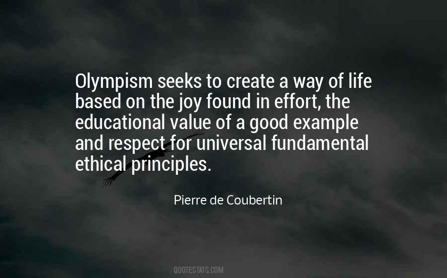 Olympism By Pierre Quotes #1521610