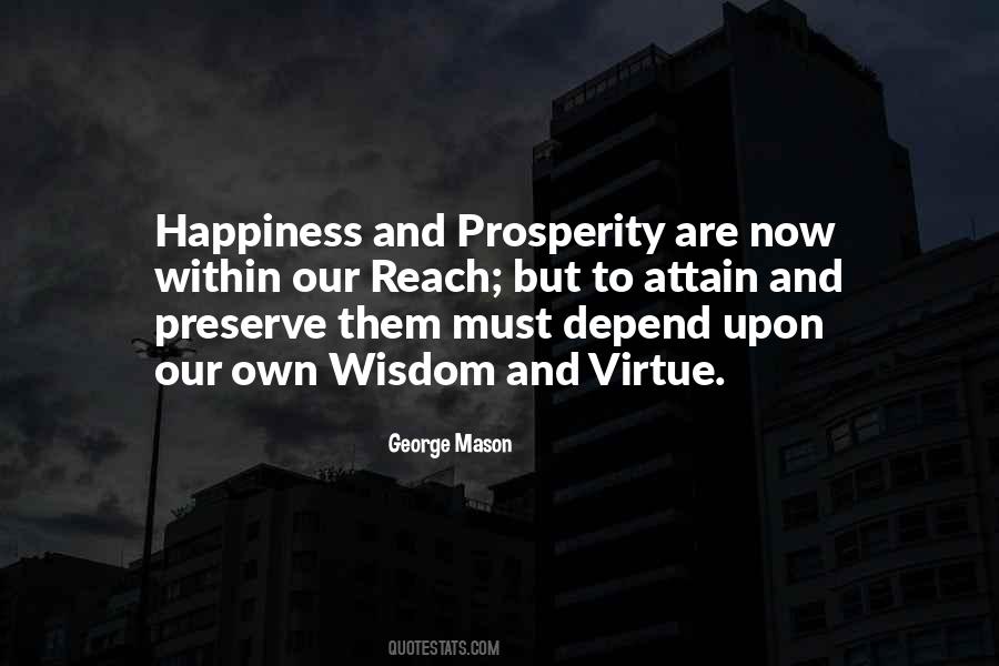 Virtue And Happiness Quotes #1315138